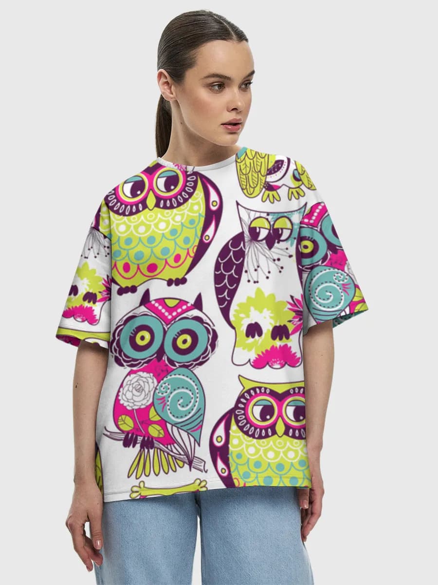 Damen Oversized Baumwoll T-Shirt