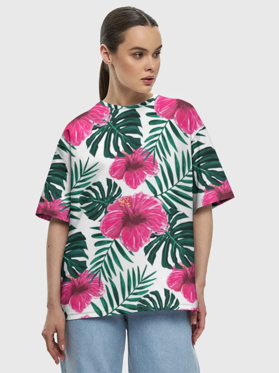 Women's oversized cotton T-shirt