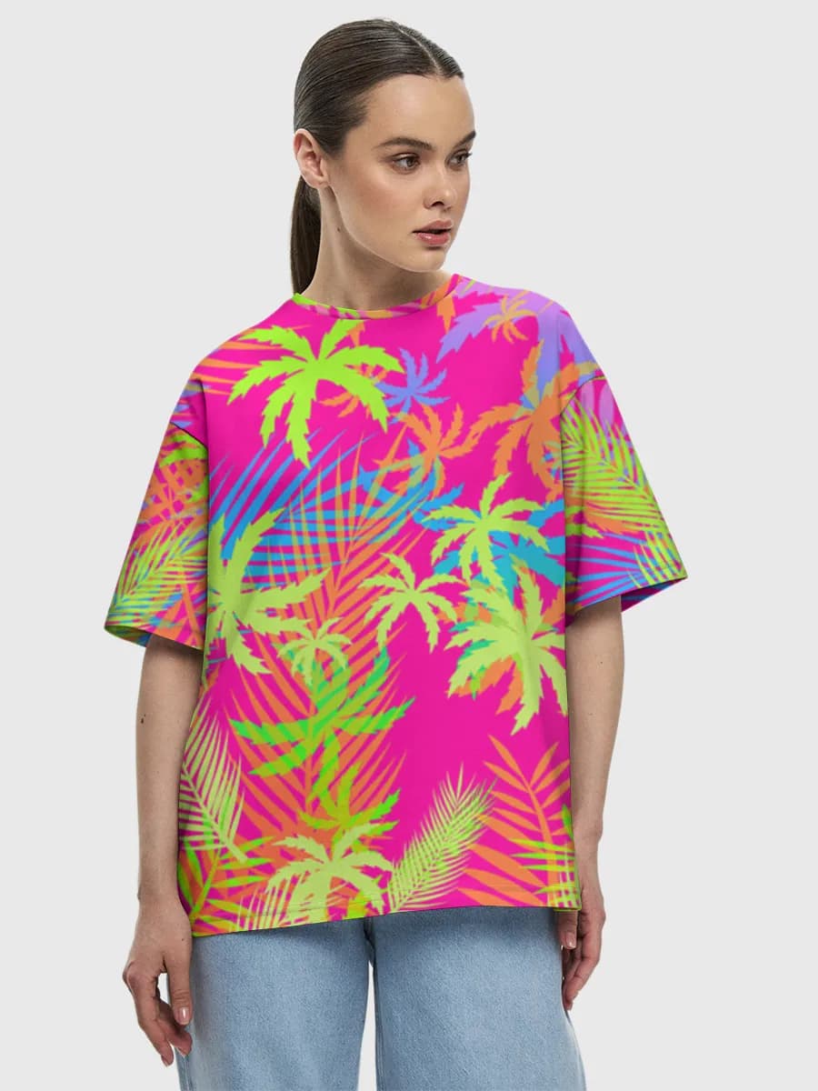 Women's oversized cotton T-shirt