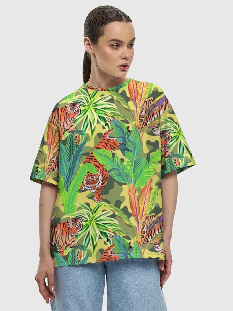 Women's oversized cotton T-shirt