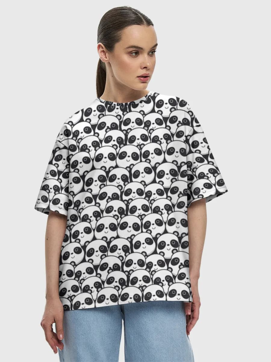 Women's oversized cotton T-shirt