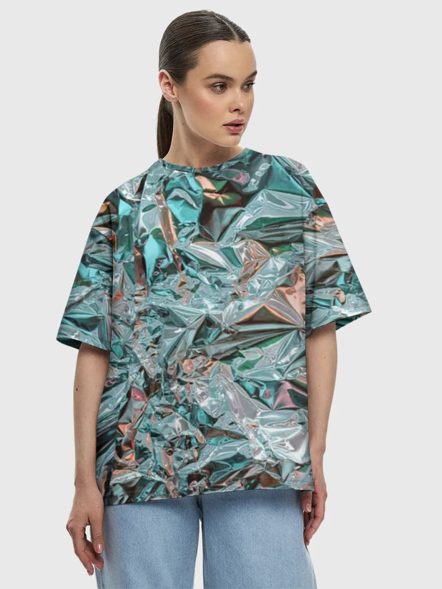 Damen Oversized Baumwoll T-Shirt