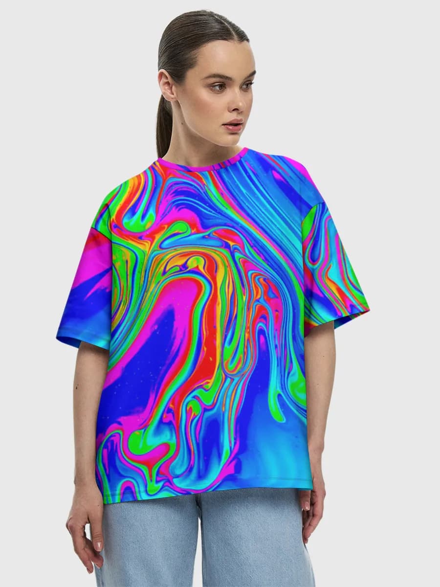 Women's oversized cotton T-shirt