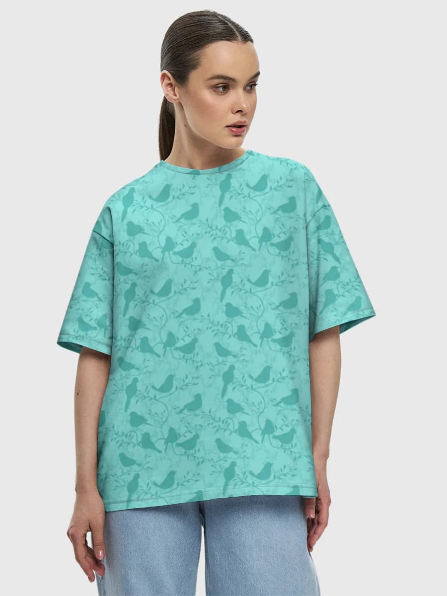 Damen Oversized Baumwoll T-Shirt