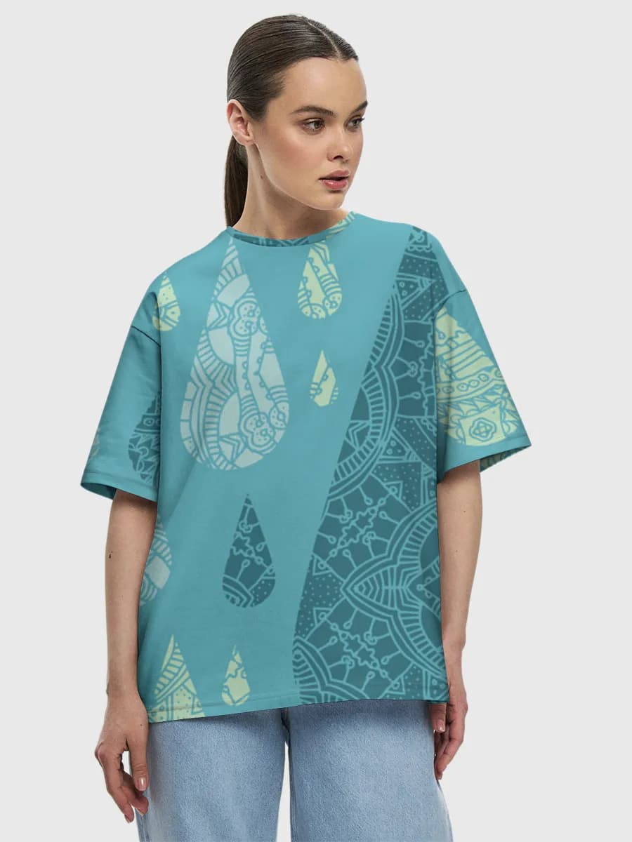 Women's oversized cotton T-shirt