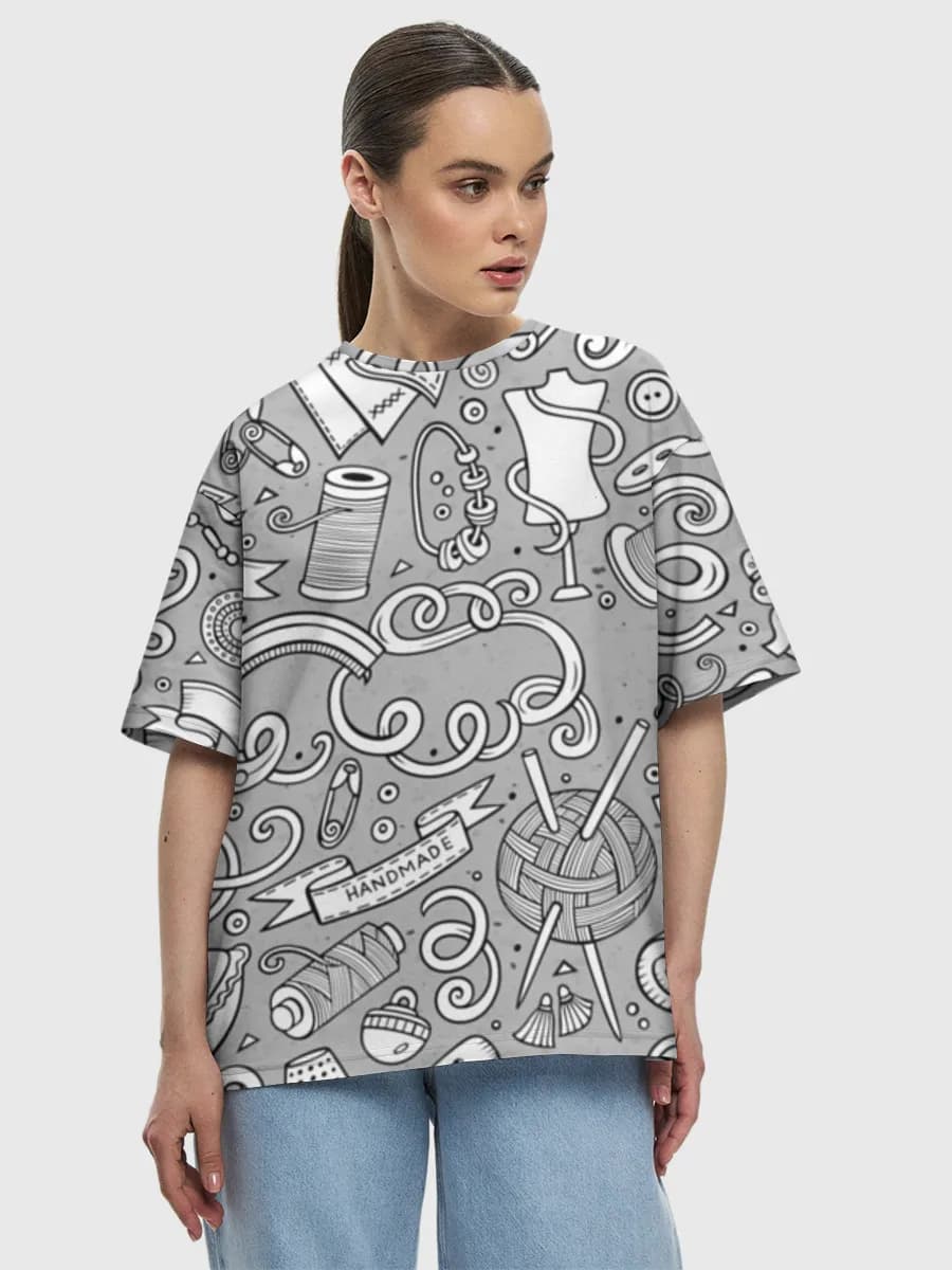 Women's oversized cotton T-shirt