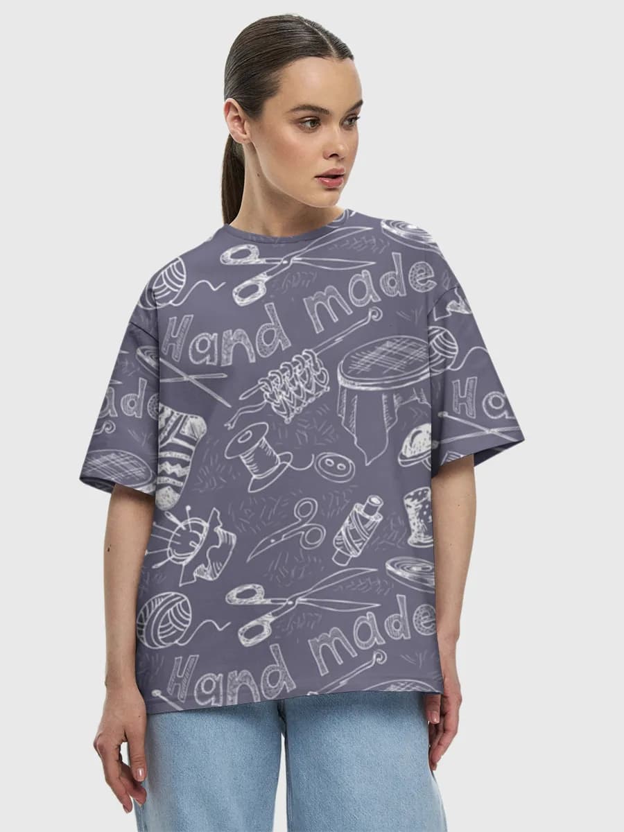 Women's oversized cotton T-shirt
