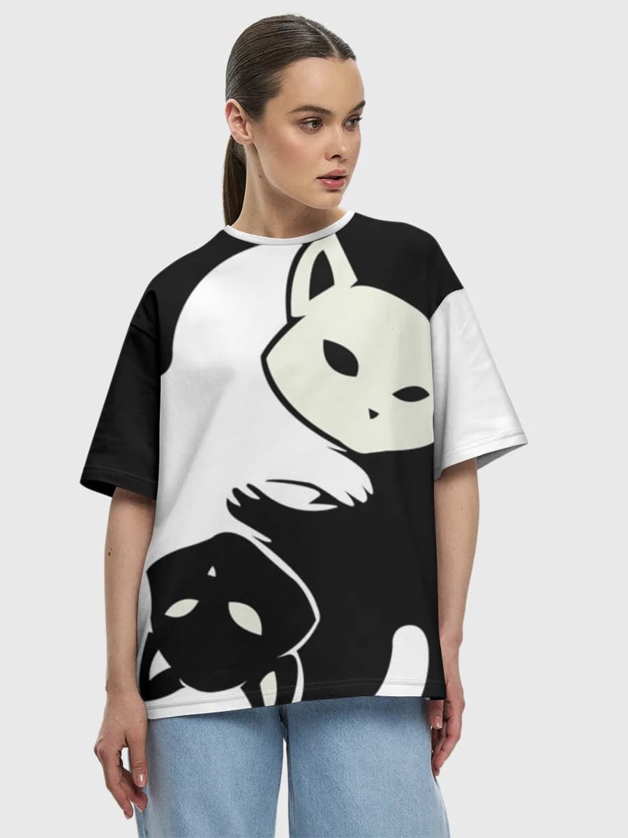 Women's oversized cotton T-shirt