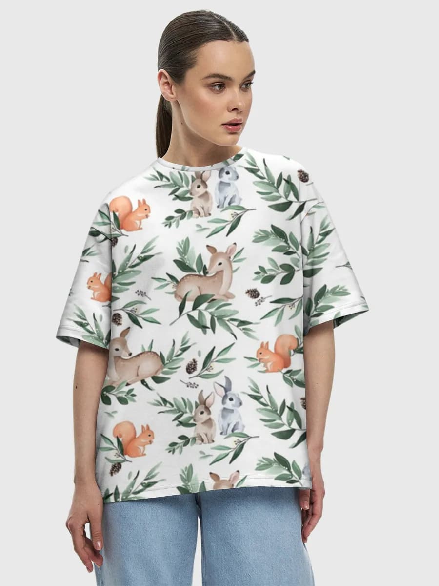Women's oversized cotton T-shirt