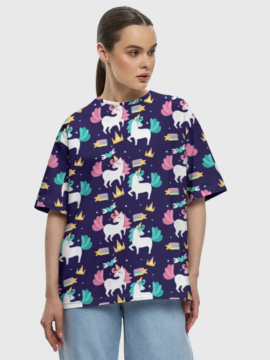 Women's oversized cotton T-shirt