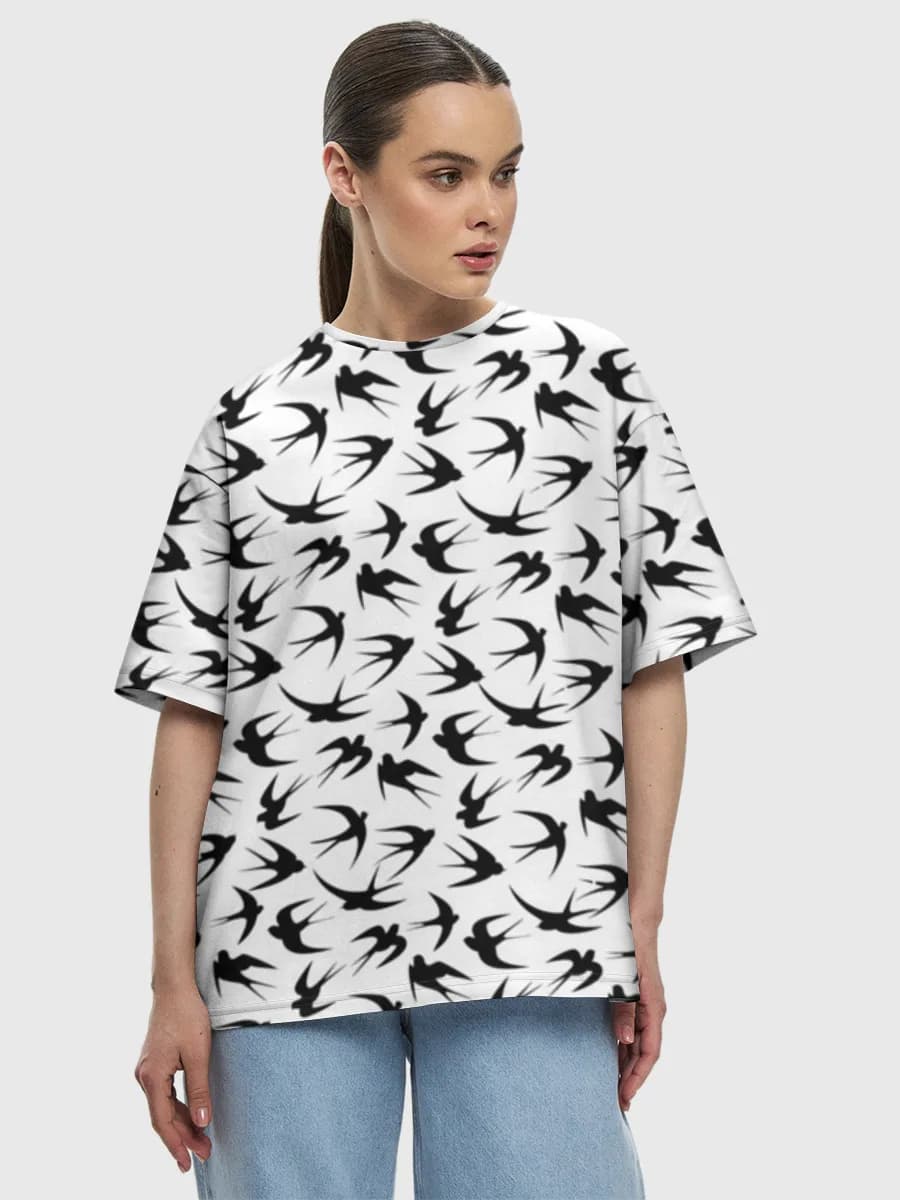 Women's oversized cotton T-shirt