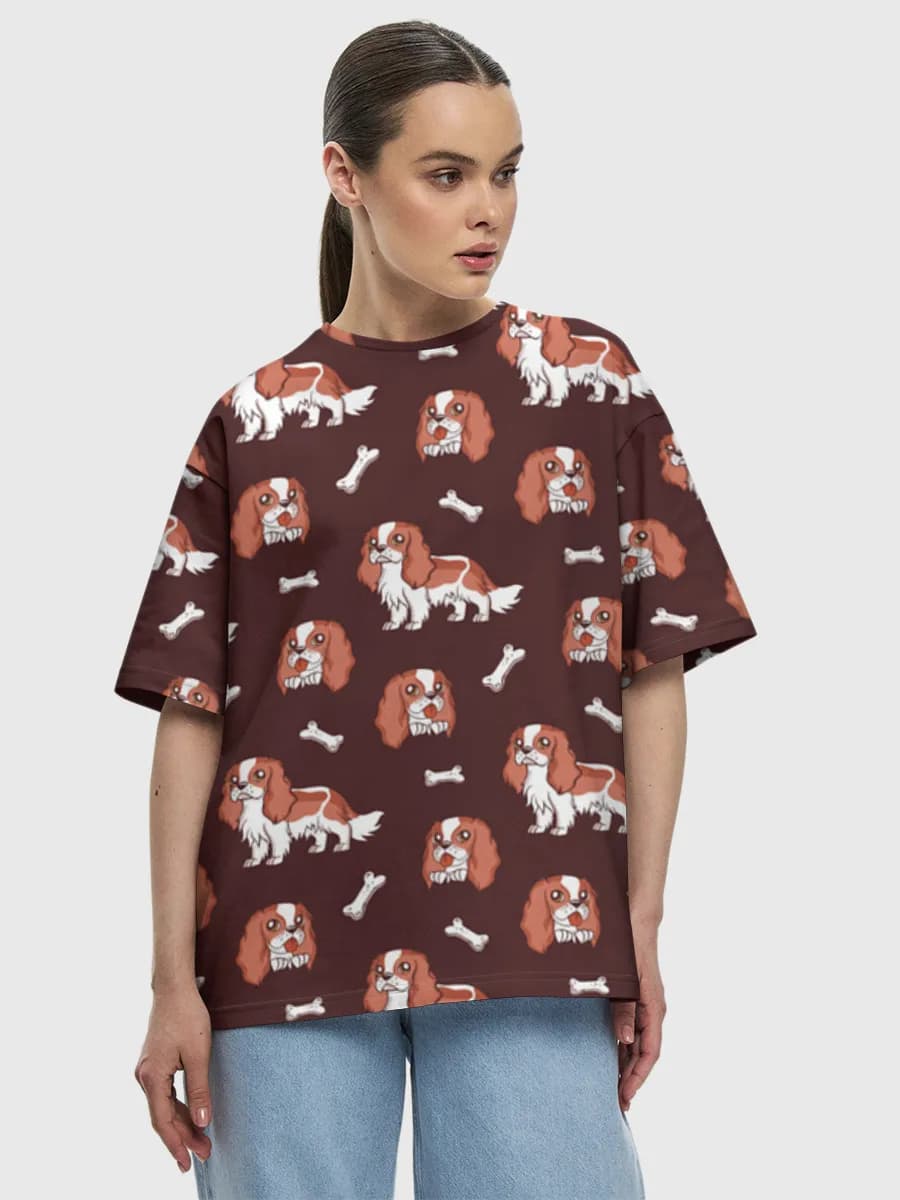 レディース ビッグシルエット コットンTシャツ