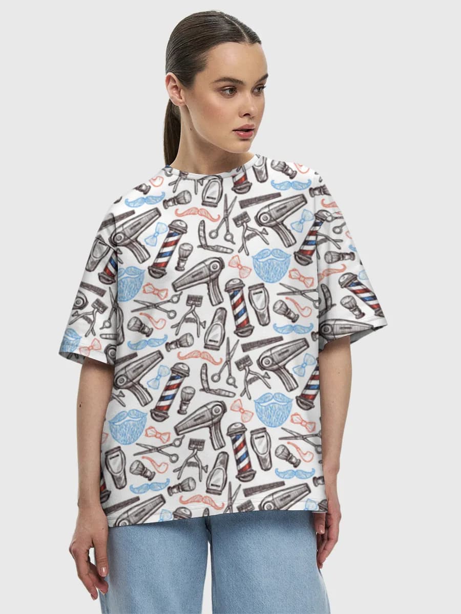 Women's oversized cotton T-shirt