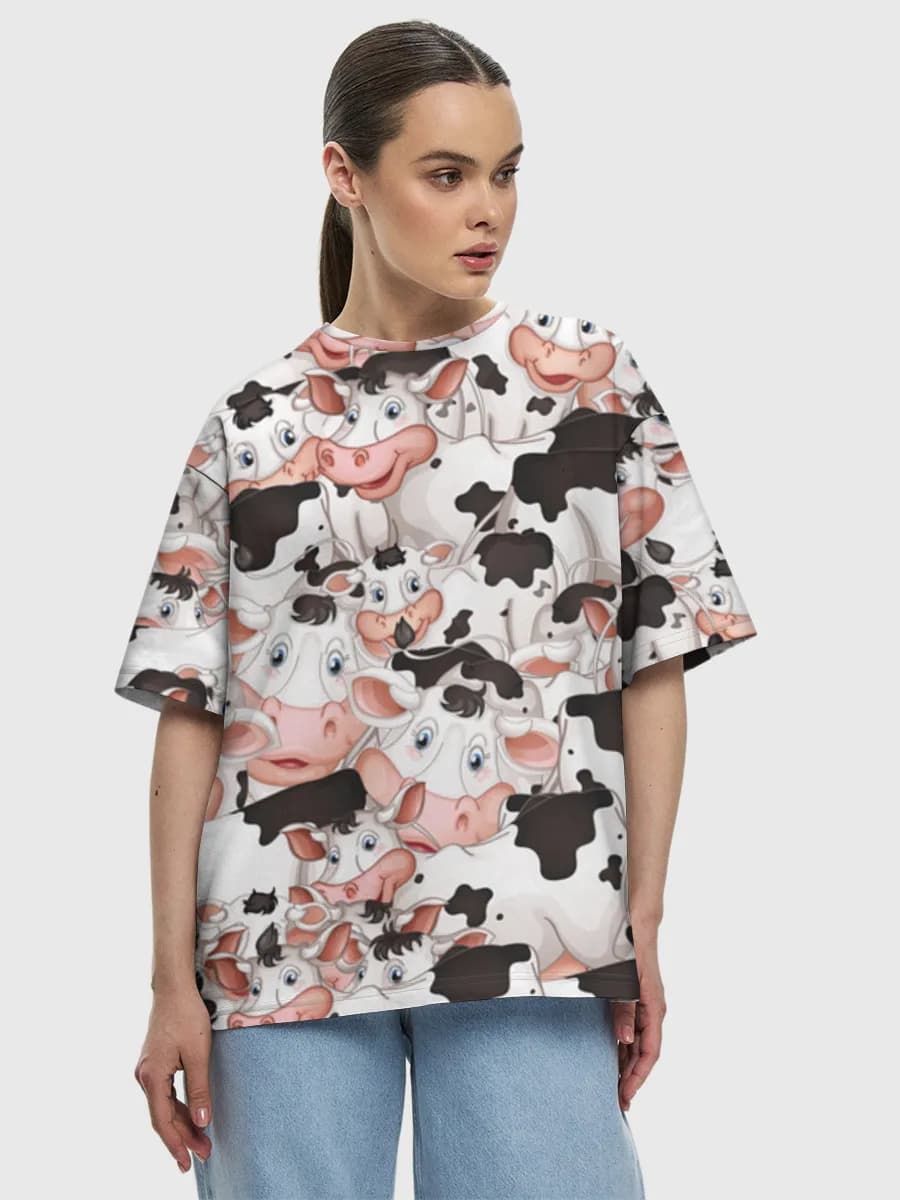 Women's oversized cotton T-shirt