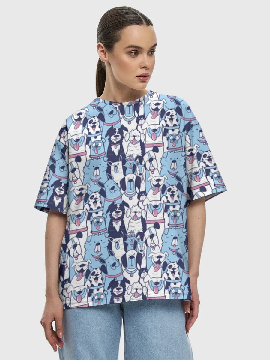 レディース ビッグシルエット コットンTシャツ