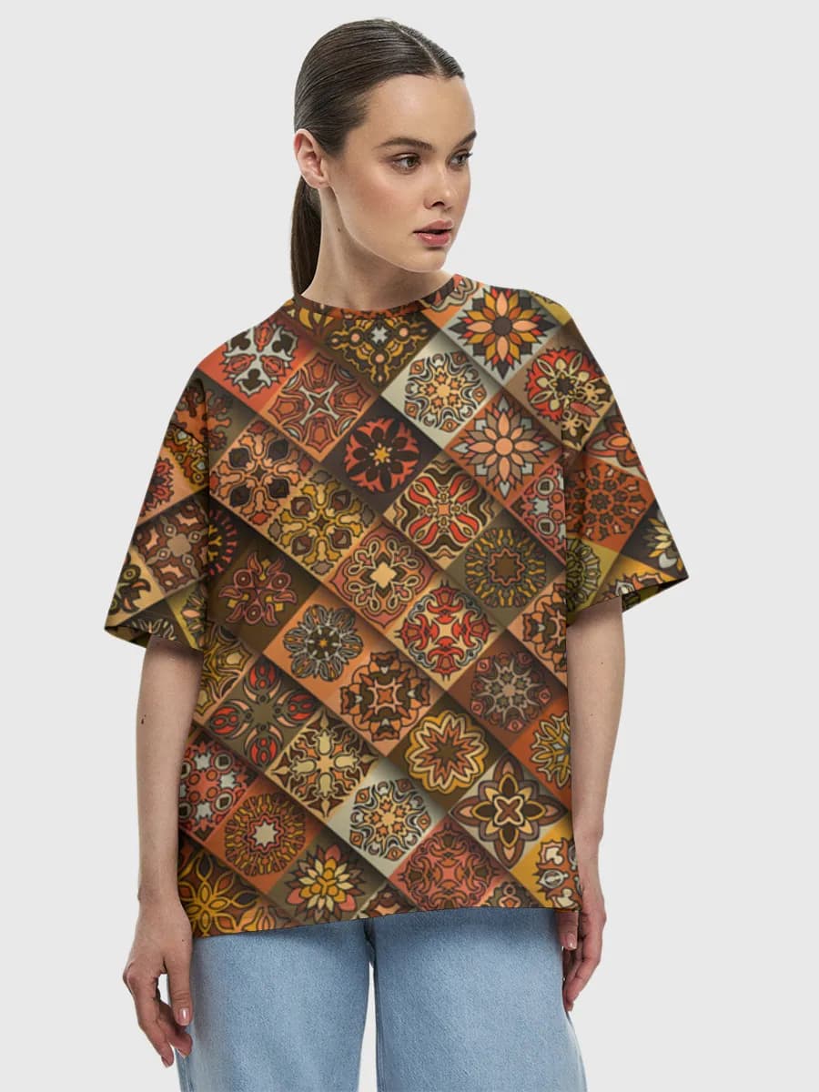 レディース ビッグシルエット コットンTシャツ