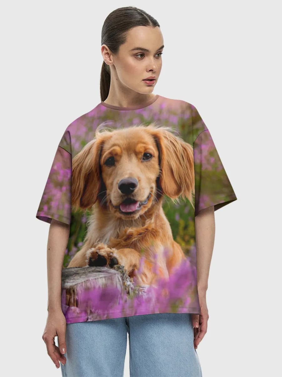 Women's oversized cotton T-shirt