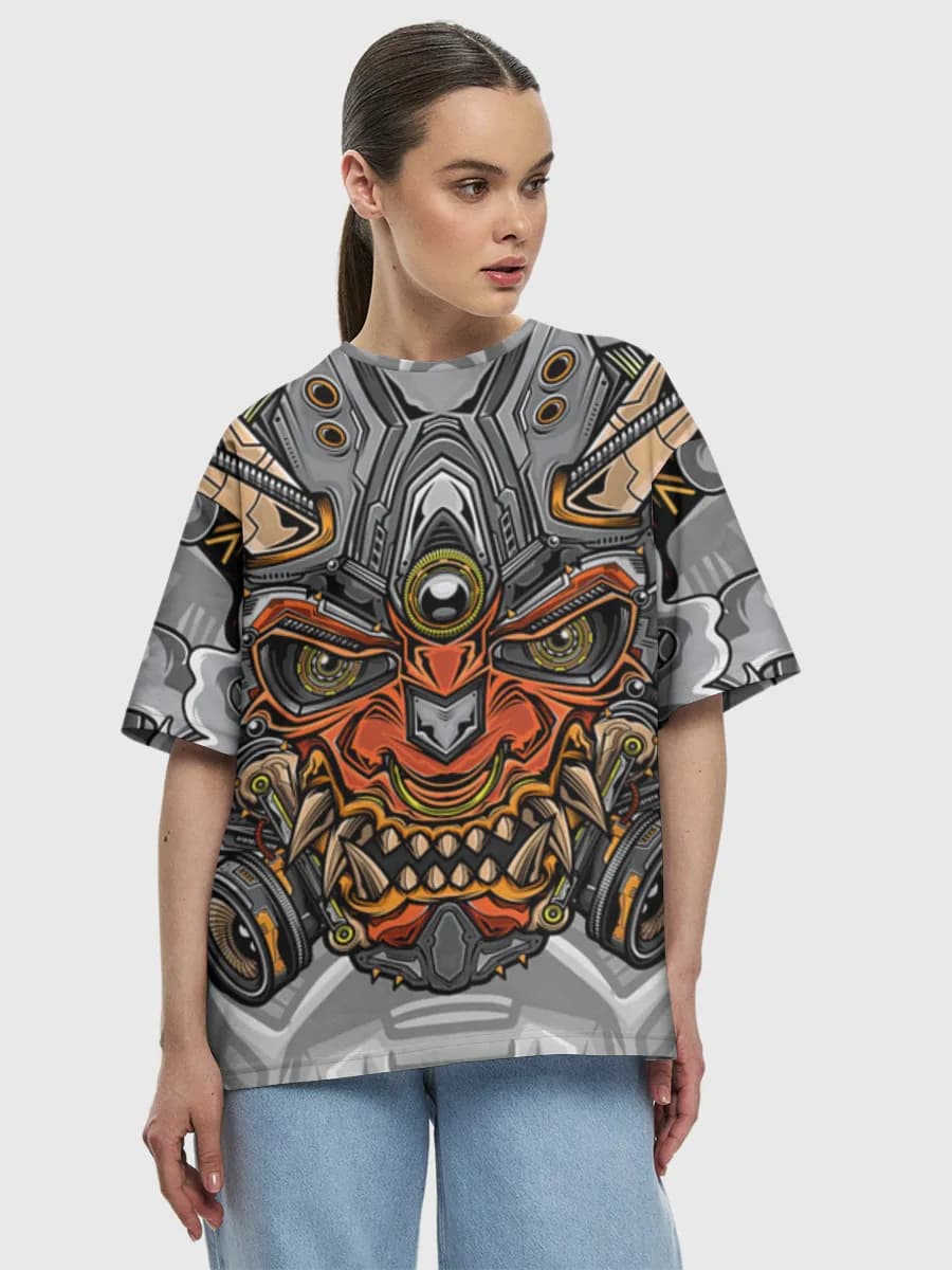 Damen Oversized Baumwoll T-Shirt