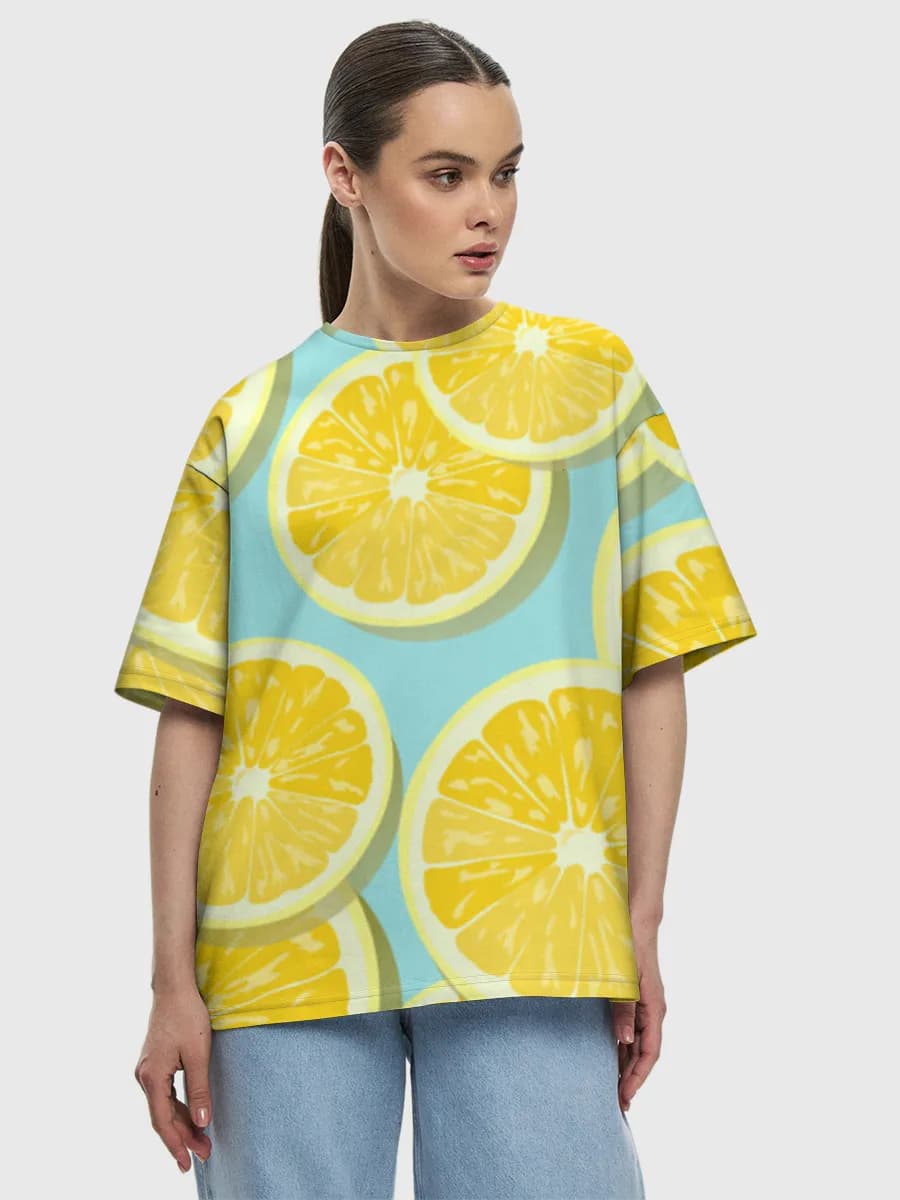 レディース ビッグシルエット コットンTシャツ