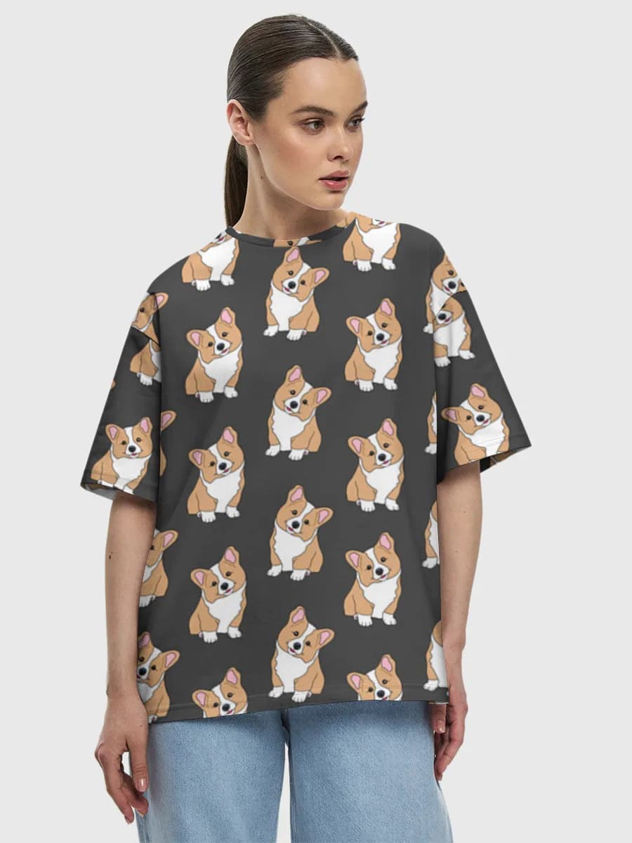Women's oversized cotton T-shirt