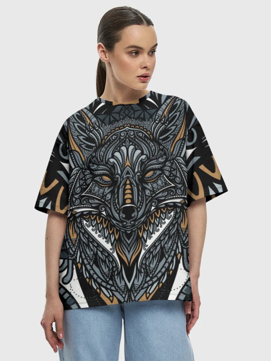 Women's oversized cotton T-shirt