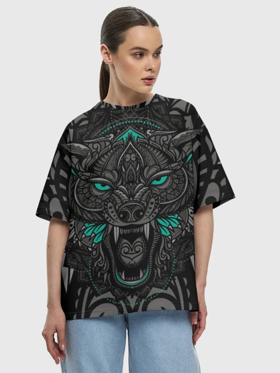 Women's oversized cotton T-shirt