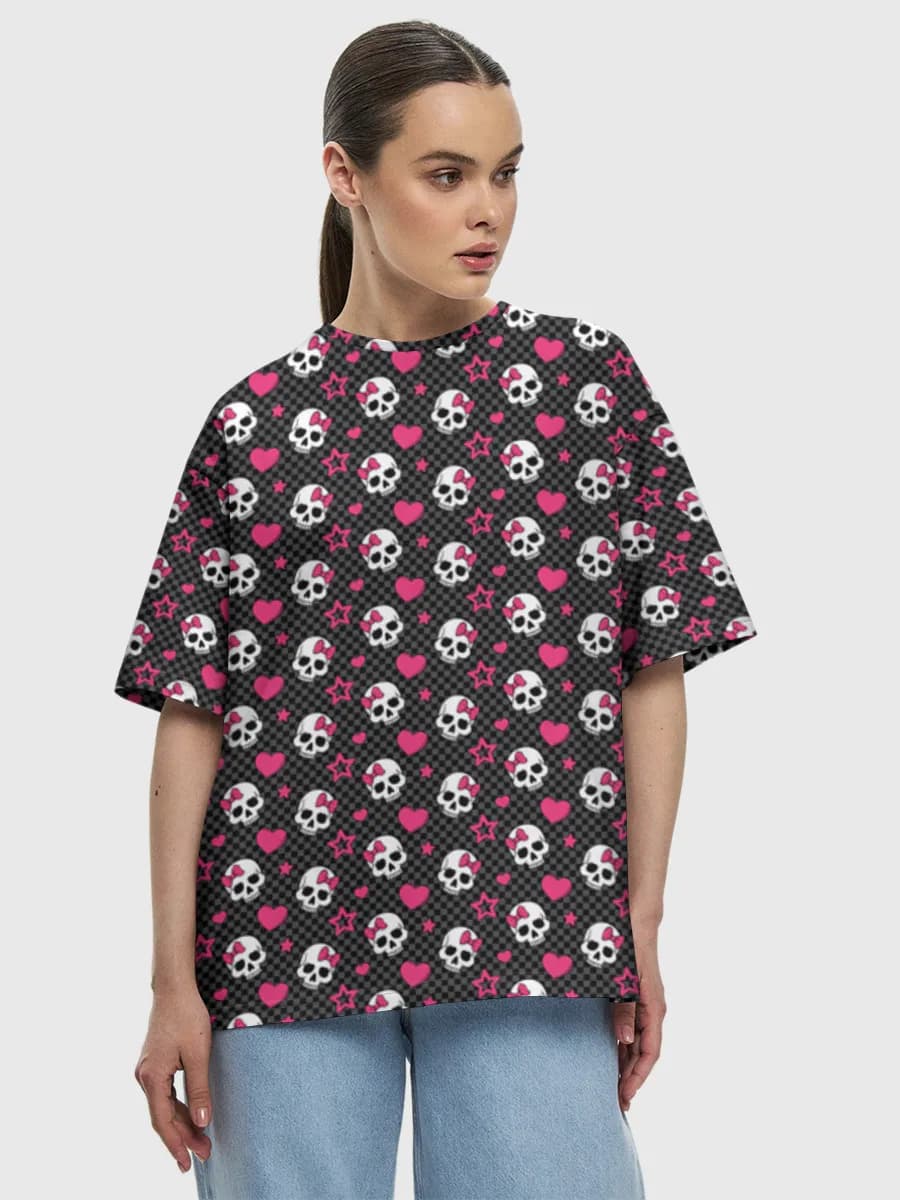 Damen Oversized Baumwoll T-Shirt