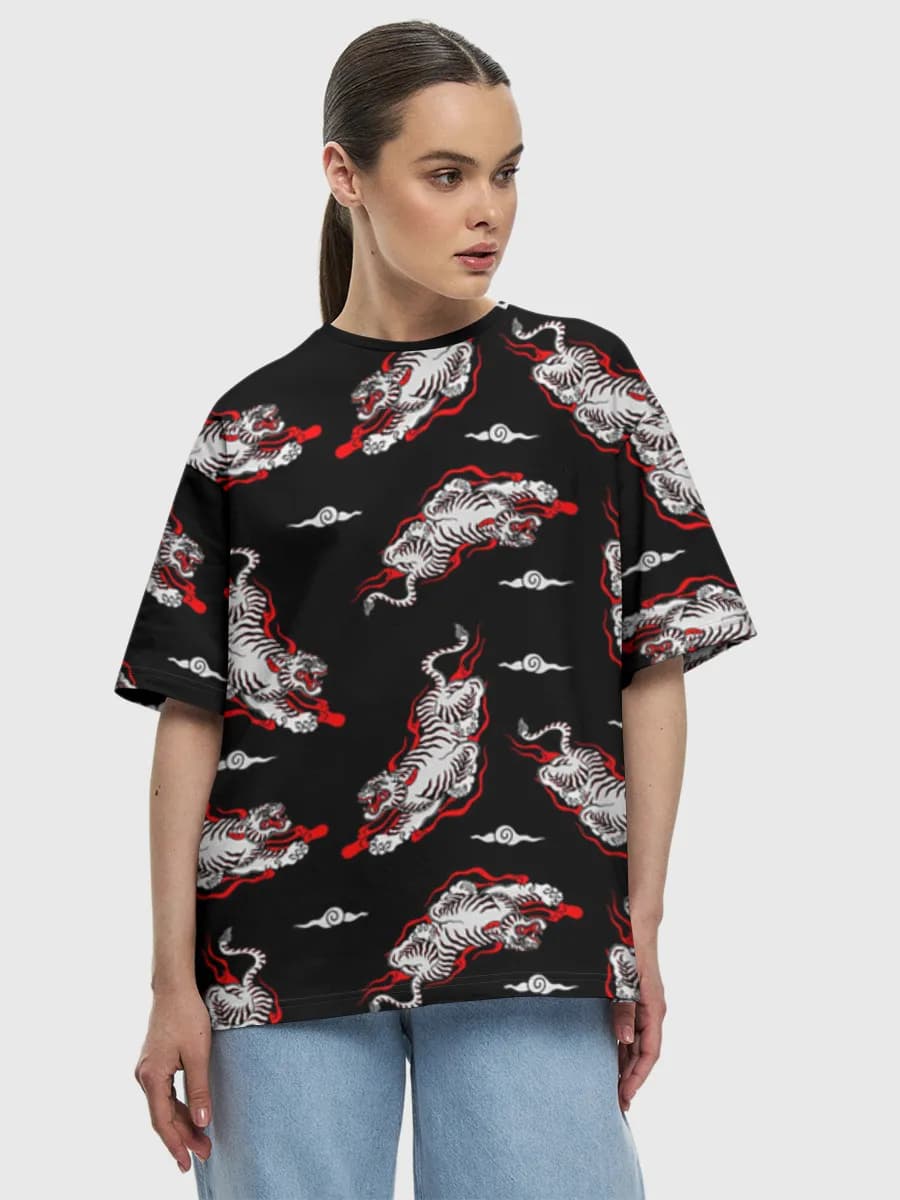 レディース ビッグシルエット コットンTシャツ