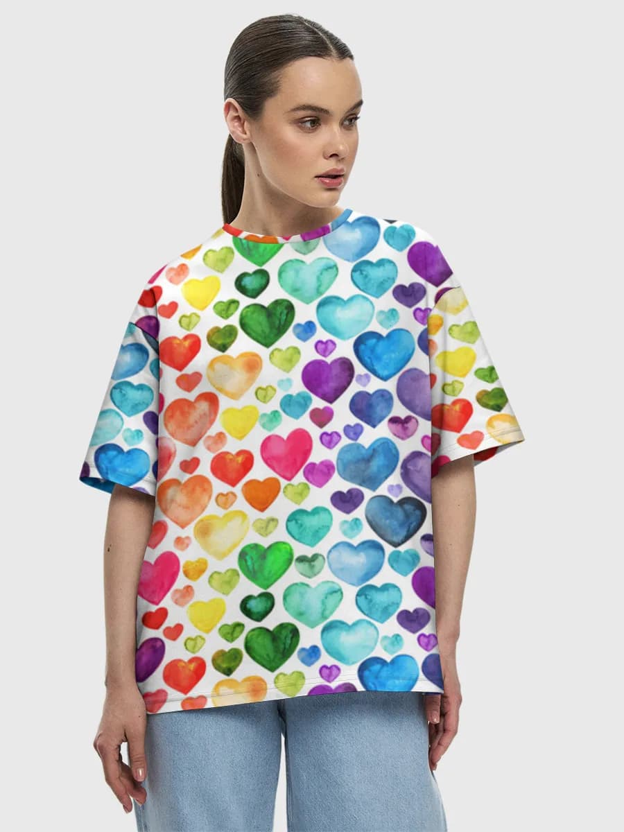 Women's oversized cotton T-shirt