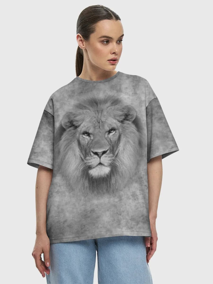 Women's oversized cotton T-shirt