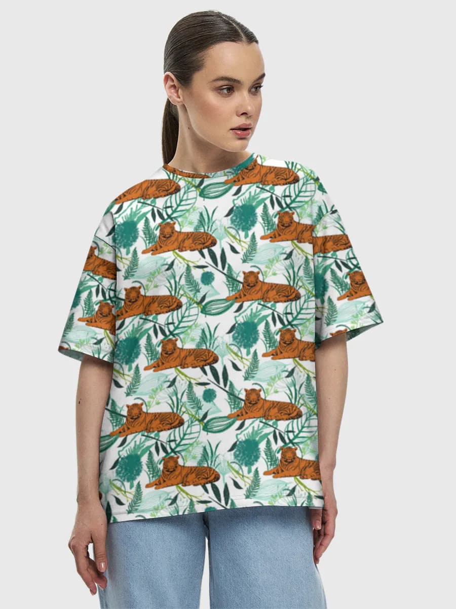 Women's oversized cotton T-shirt