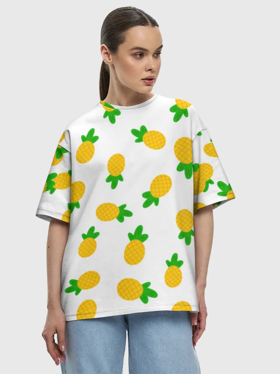Women's oversized cotton T-shirt