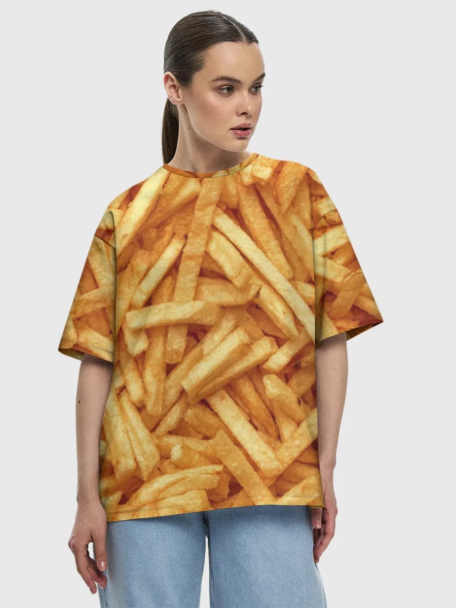 レディース ビッグシルエット コットンTシャツ