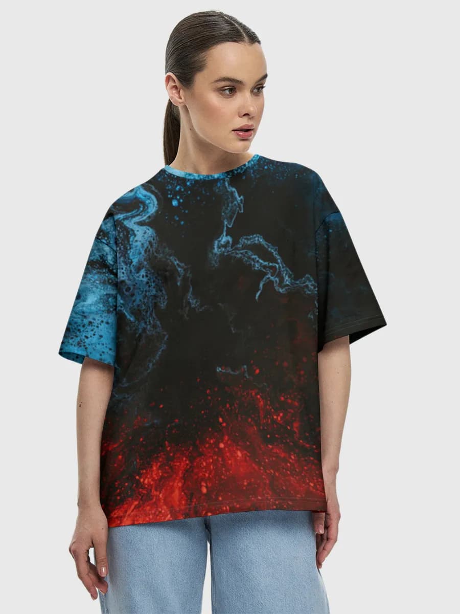 Women's oversized cotton T-shirt