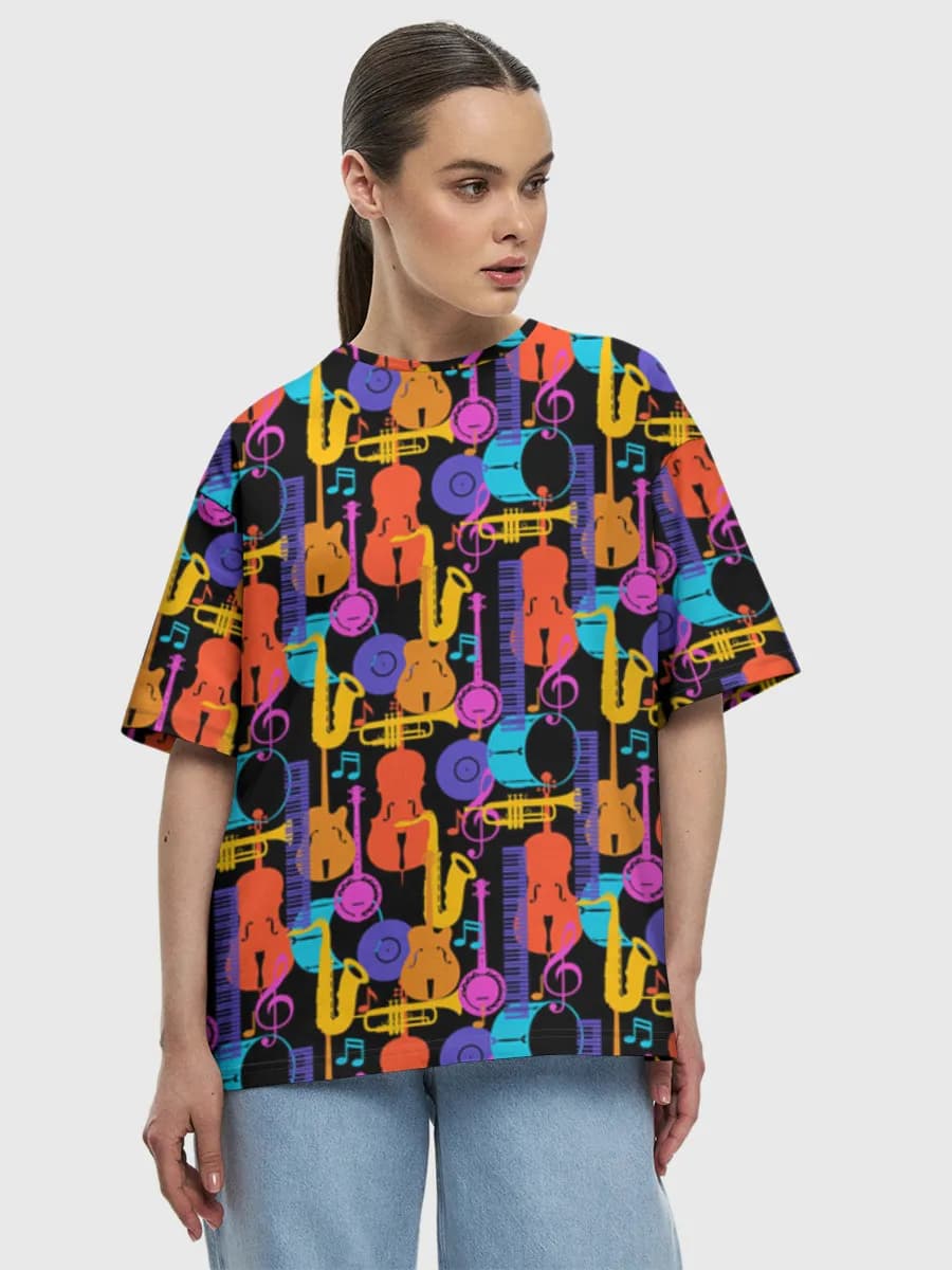 Damen Oversized Baumwoll T-Shirt