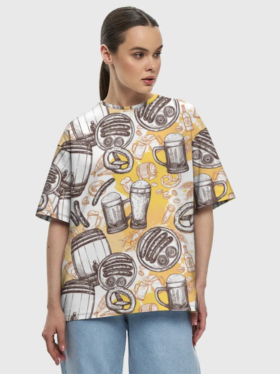 Women's oversized cotton T-shirt