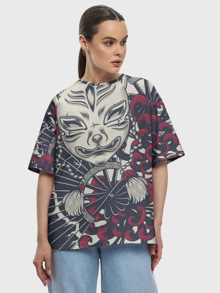 Camiseta de algodón extragrande para mujer