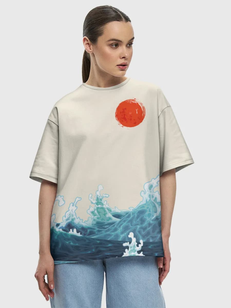 Women's oversized cotton T-shirt