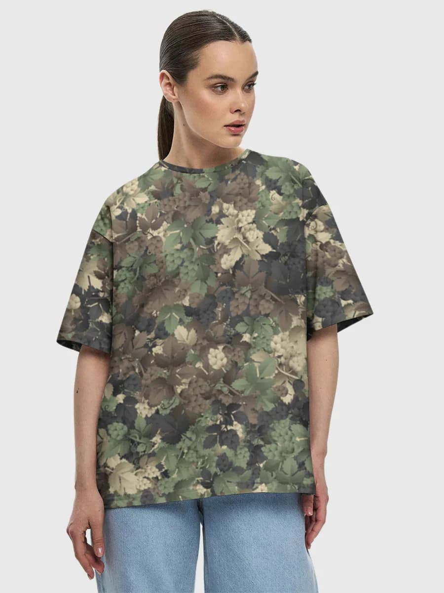 Camiseta de algodón extragrande para mujer
