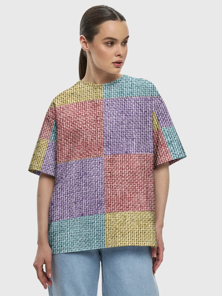 Women's oversized cotton T-shirt