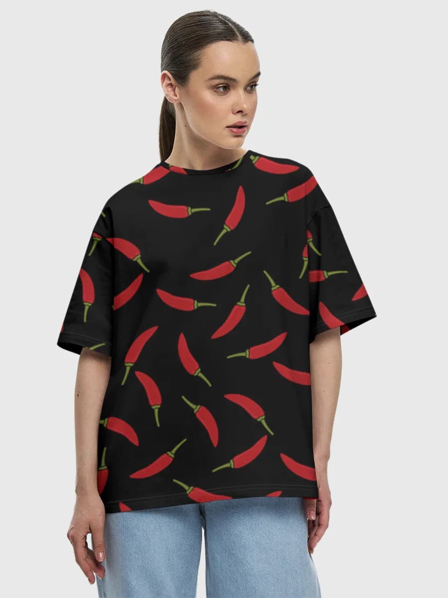 Women's oversized cotton T-shirt