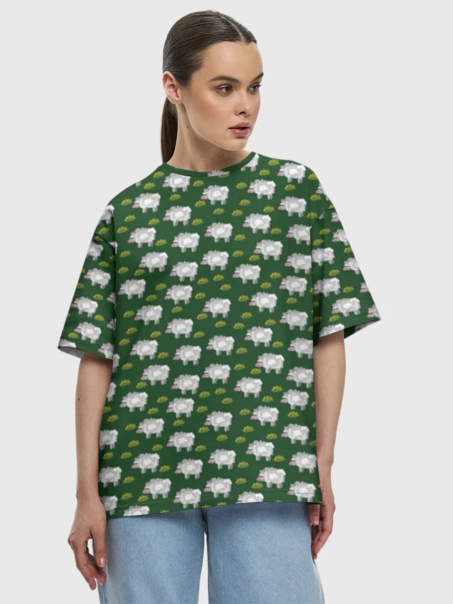 Damen Oversized Baumwoll T-Shirt