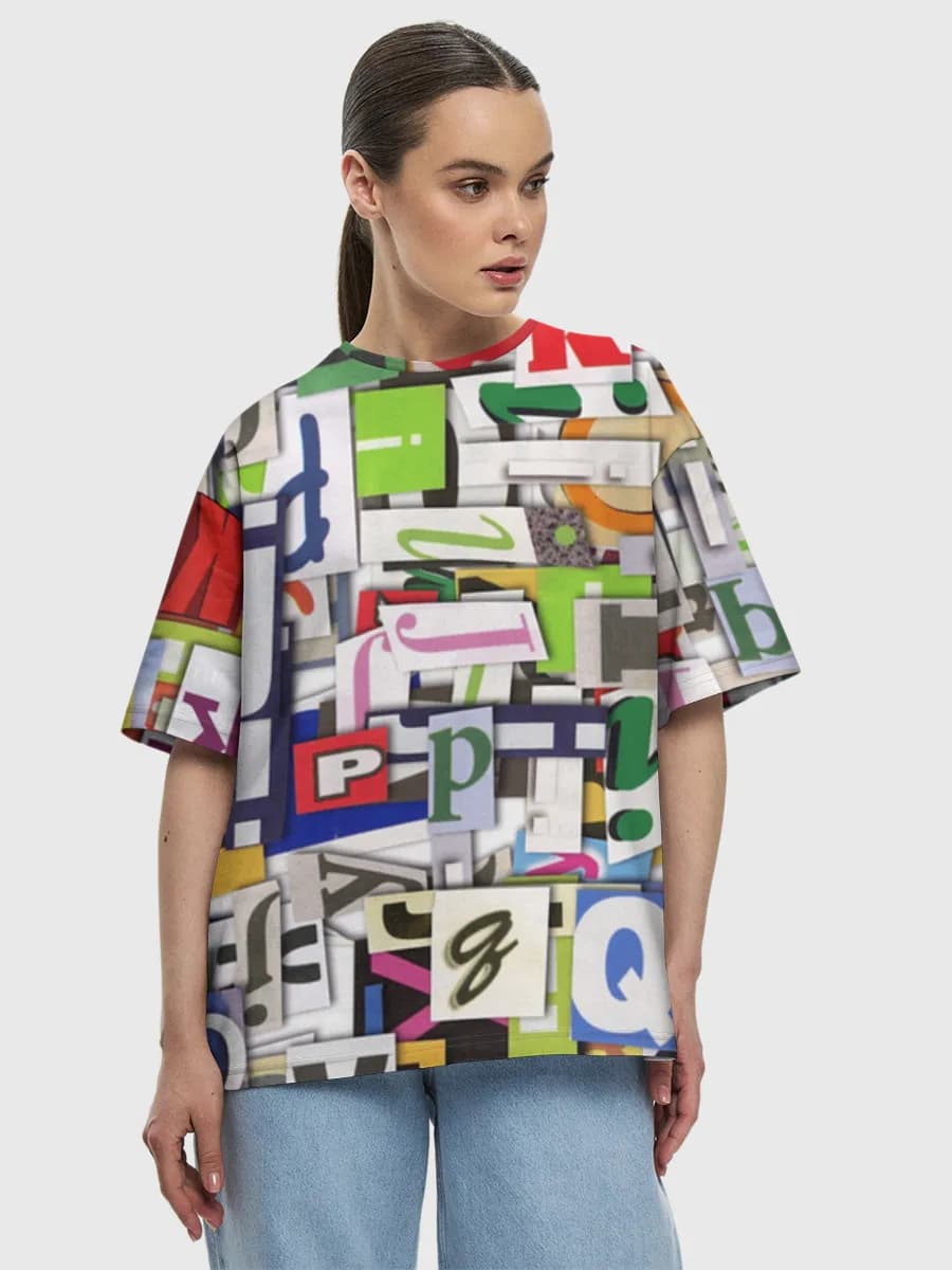 Damen Oversized Baumwoll T-Shirt
