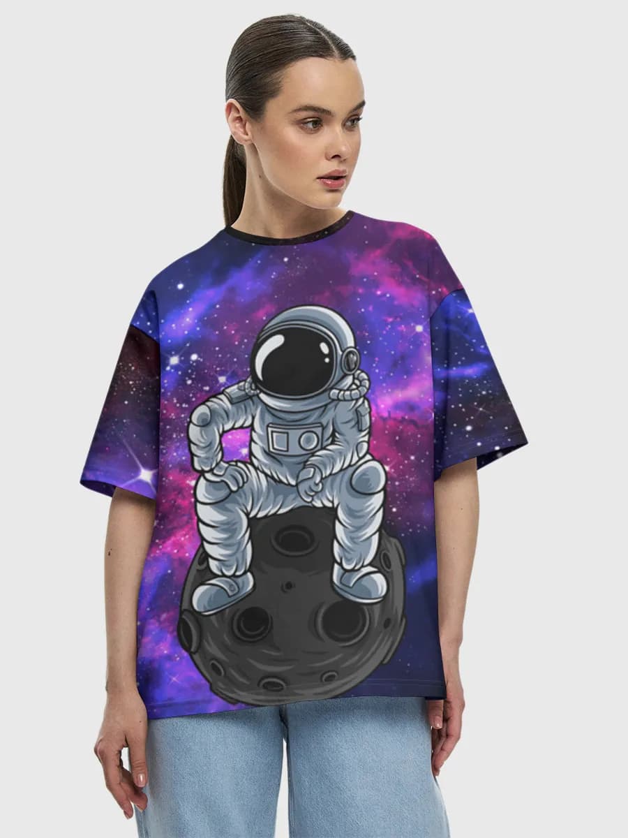 レディース ビッグシルエット コットンTシャツ