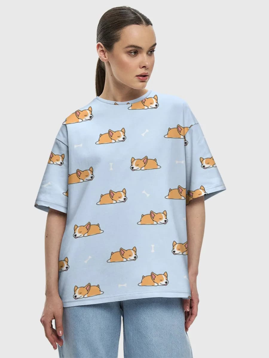 Women's oversized cotton T-shirt