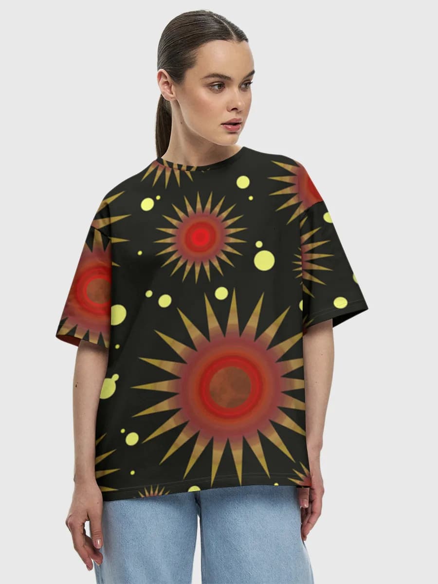 Women's oversized cotton T-shirt
