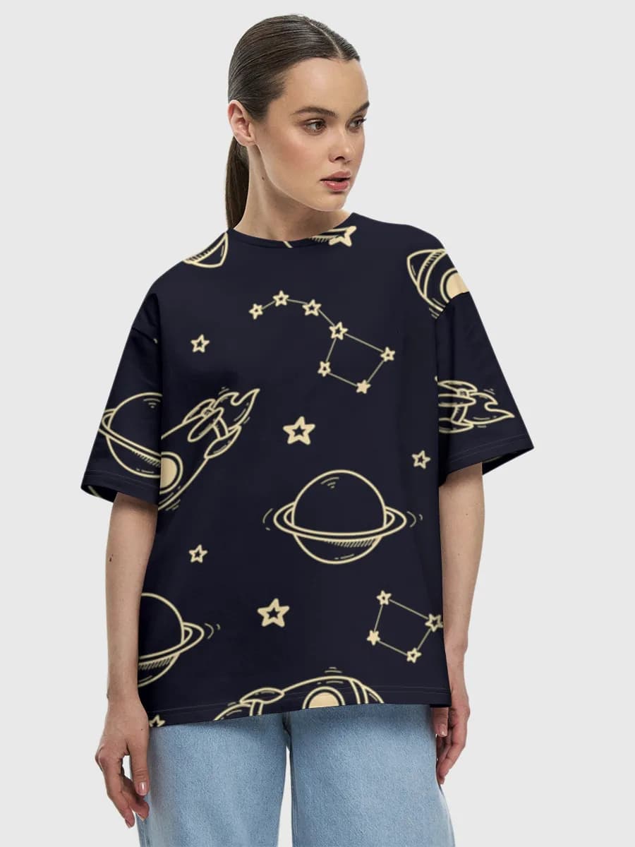 Women's oversized cotton T-shirt