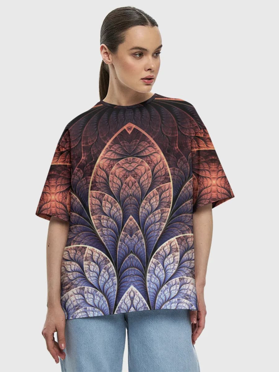 Women's oversized cotton T-shirt