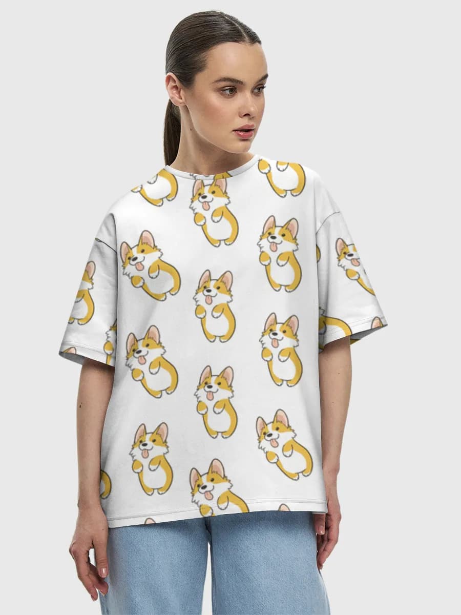 Damen Oversized Baumwoll T-Shirt