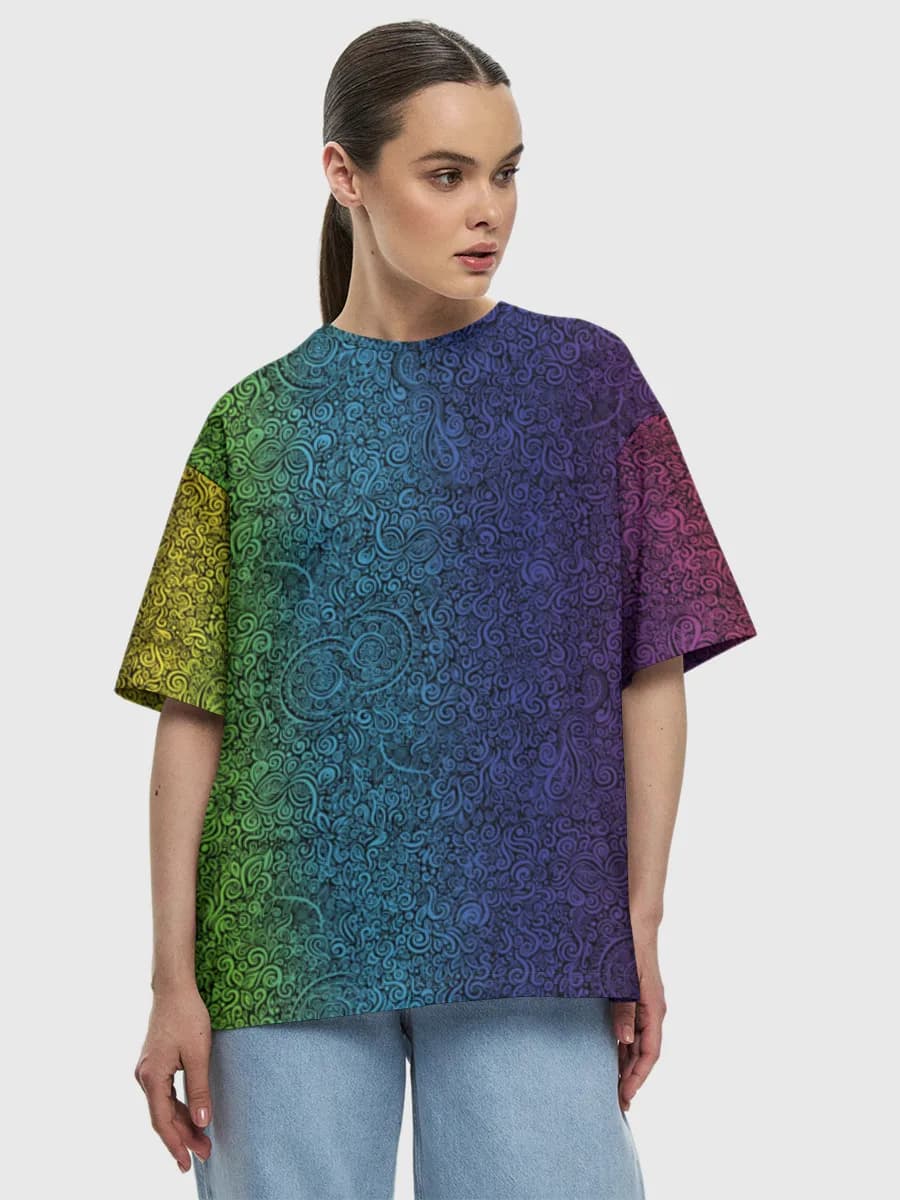 レディース ビッグシルエット コットンTシャツ